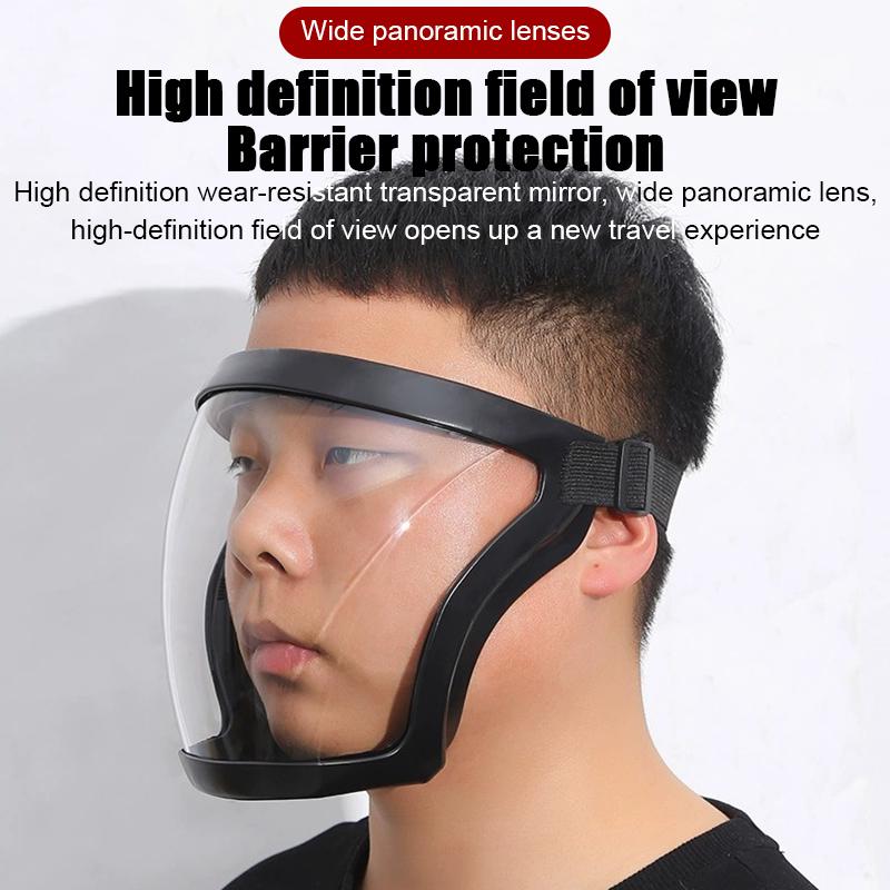 Work Protection Mask Transparent Facial Protector Face Facemask Protective Outdoor Heating Home Kitchen Tools Full Face Mask