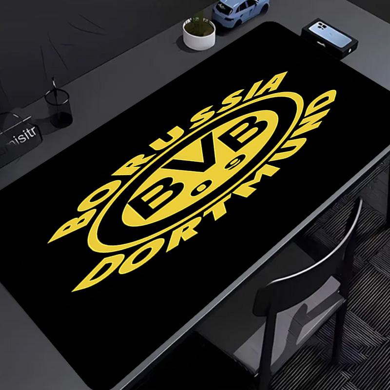 Borussia Dortmund Mauspads - Rutschfeste Gummibasis, Glatte Oberfläche für Arbeit, Gaming, Büro und Zuhause, Schreibtisch-Mauspad