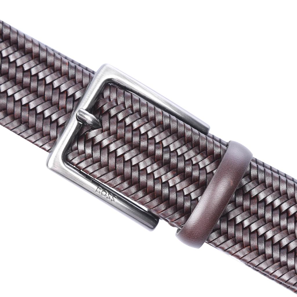 BOSS Semyo Woven Leather Belt
