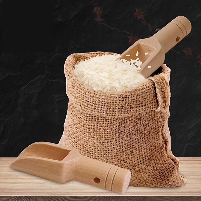 12 Stück Mini-Gewürzschaufeln aus Holz Mehrzweck Kleine Holzlöffel für Zucker, Tee, Kaffee, Gewürze