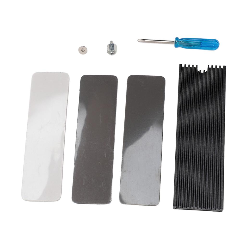M.2 2280 SSD Heatsink with Thermal Silicone Pad Aluminum Alloy Support Single Double Sided M2 SSD
