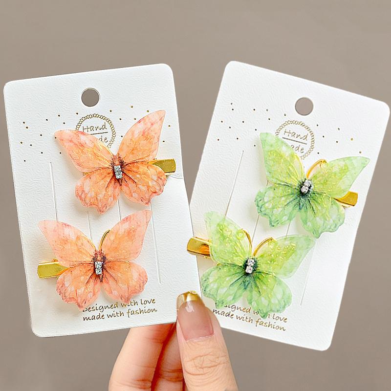 4/6 Stück Bunte Schmetterlingsschleife Haarspange für Baby Mädchen Niedliche Rhie Seite Haarspangen Prinzessin Fee Haarnadel Set Mode Accessoires