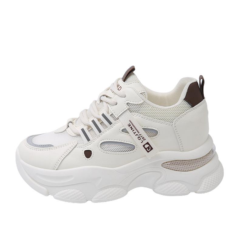 Stepping On Shit Feels Soft Sole Heightening Little White Shoes Women's 2025 New Versatile Board Shoes Non-slip Thick-soled Casual Sports Shoes