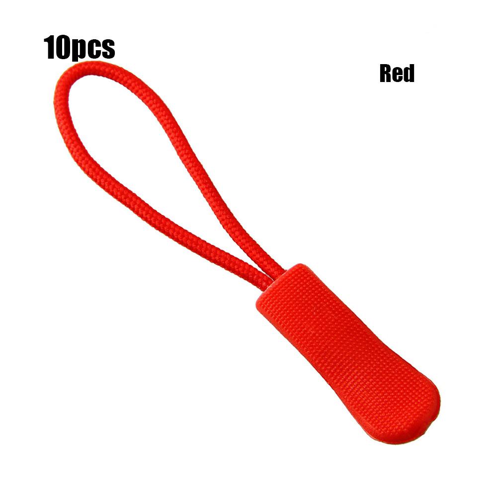 10 PEÇAS/Pacote Mochila Jaqueta Puxador de Zíper de Reposição Corda Puxadores Bolsas Clipe Fivela Puxador de Zíper Mala Roupa de Viagem Ferramentas