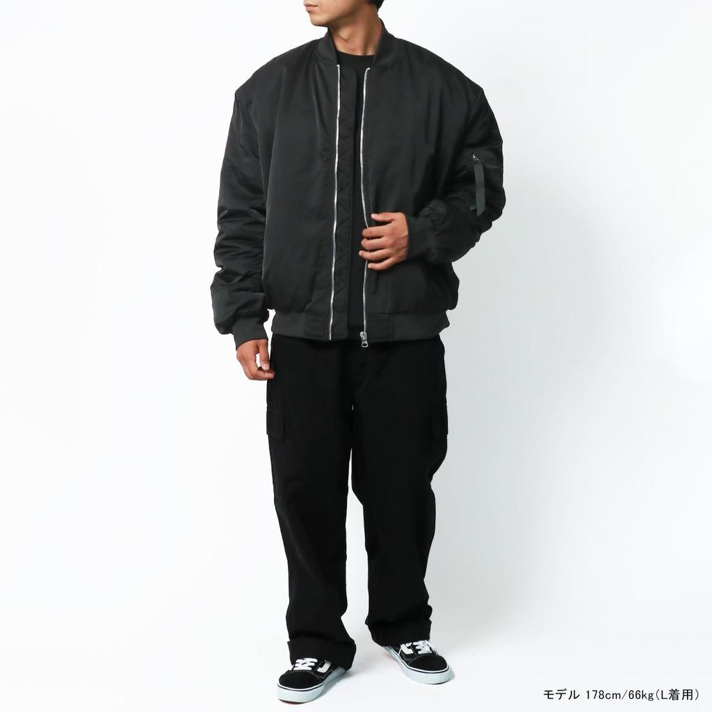 Type Jacket Flight Jacket Cold Protection Military Big Silhouette Army Green M [Nylas] MA-1 Men's