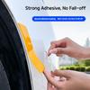 For BMW Car Bumper Reflective Warning Strip Stickers Wheel Rim Eyebrow Warn Light Reflector Protective Sticker Scratch Paster