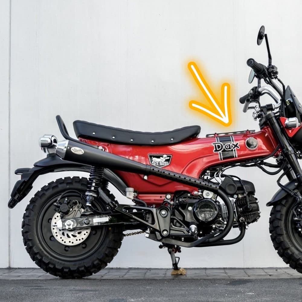 Diabolus Diablo Custom Works Middle Protector for Honda DAX125 (Red) (DX024)