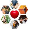 Hand Grip Strengthener Trainer, Heart Shape Finger Massage Ball, Hand Strengthening Exercise Grip Strength Training Equipment