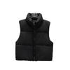 Autumn and winter new fashion trend solid color simple and versatile commuter padded vest warm cotton jacket