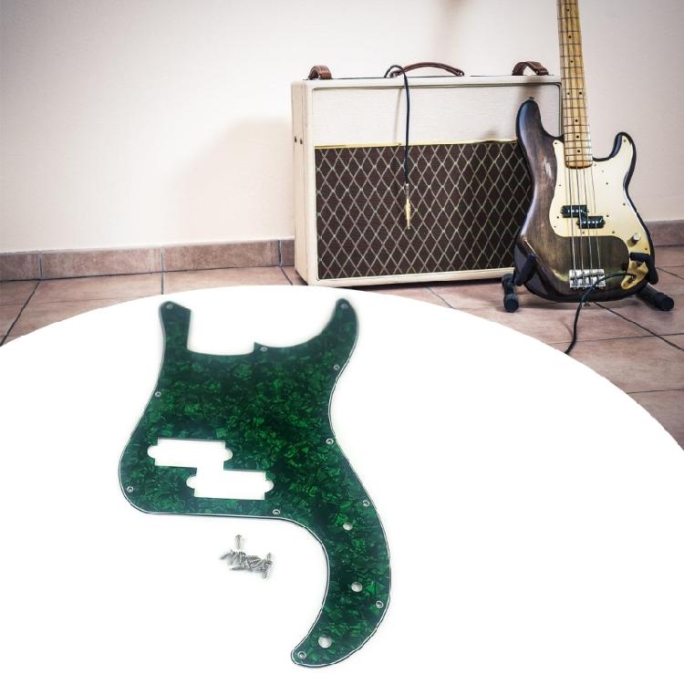 11 Hole Bass Pickguard 3 Ply Scratch Plate Reolacement Electric Bass Pick Guard Scratch Plate Bass Replacement Parts