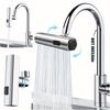 3 In 1 360° Waterfall Kitchen Faucet, Kitchen Sink Faucet Extender, Swivel Waterfall Kitchen Faucet for Washing Vegetables and Fruits