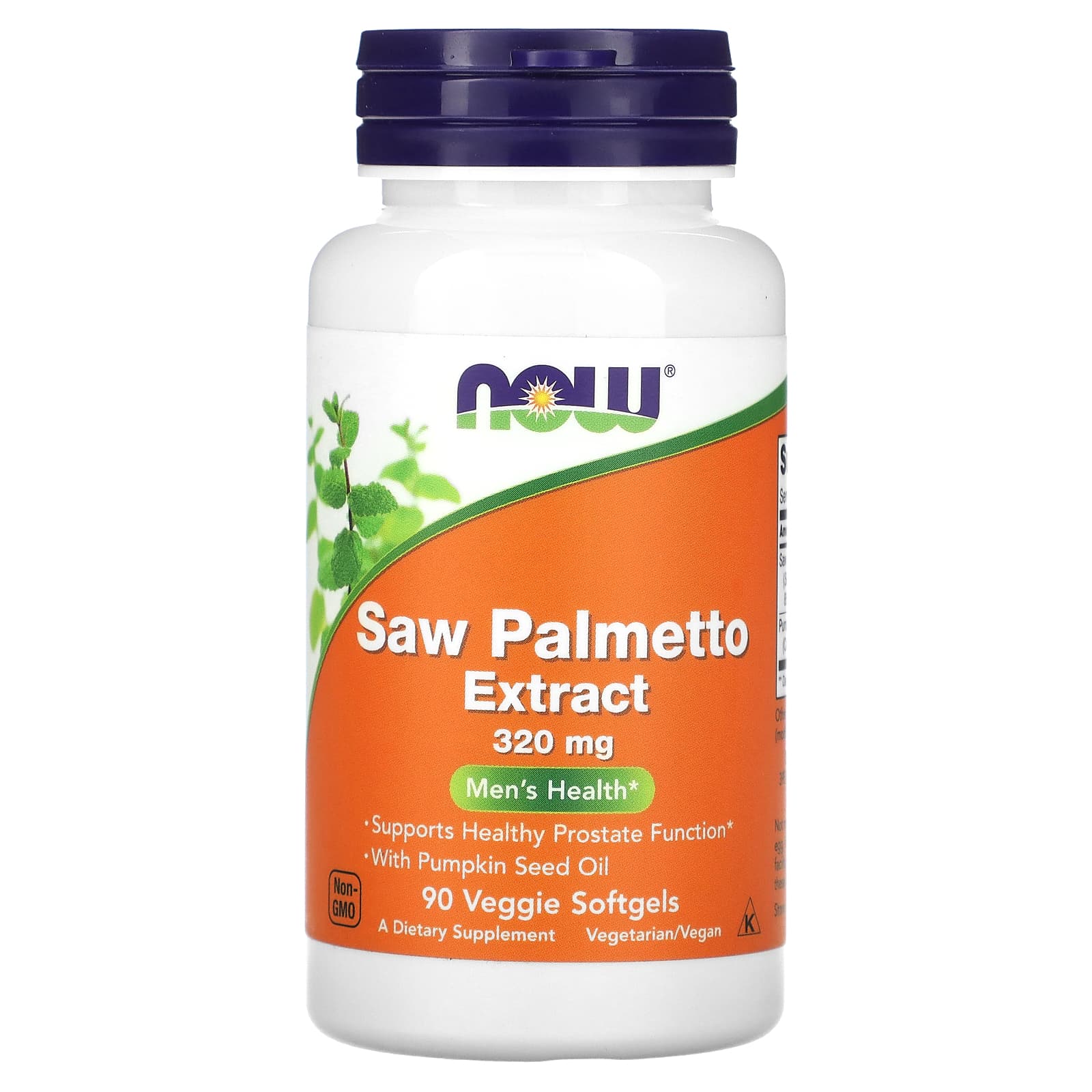 

Saw Palmetto Extract, Men s Health, 320Mg, 90 Veggie Softgels