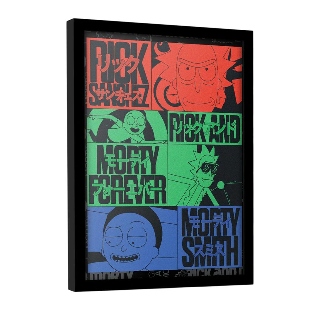 Rick And Morty Forever Framed Print