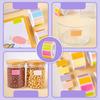 Colored Labels Stickers 500Pcs/set Handwritten Name Sticky Notes Rectangle Moving Labels Adhesive Solid Colors Tags