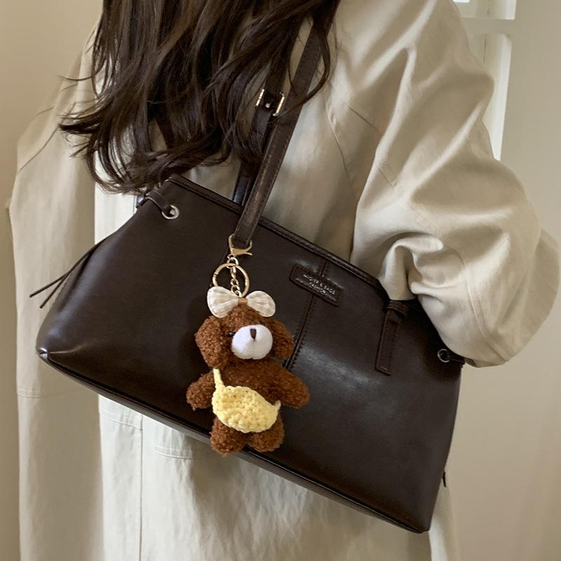 Borsa a spalla sotto il braccio semplice e retrò, Borsa a mano alla moda da donna, Borsa a spalla sotto il braccio capiente per il pendolarismo