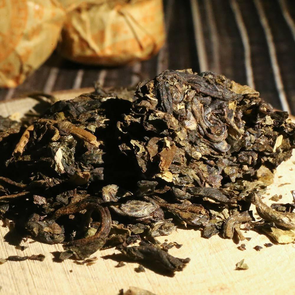 Laocang Mini Raw Pu'er Tuocha Glutinous Rice Aroma Sheng Puer Tea Cake