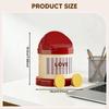 Desk Bin, Waste Storage Cute Bin with Lid for Living Room, , Vanity, Kitchen,