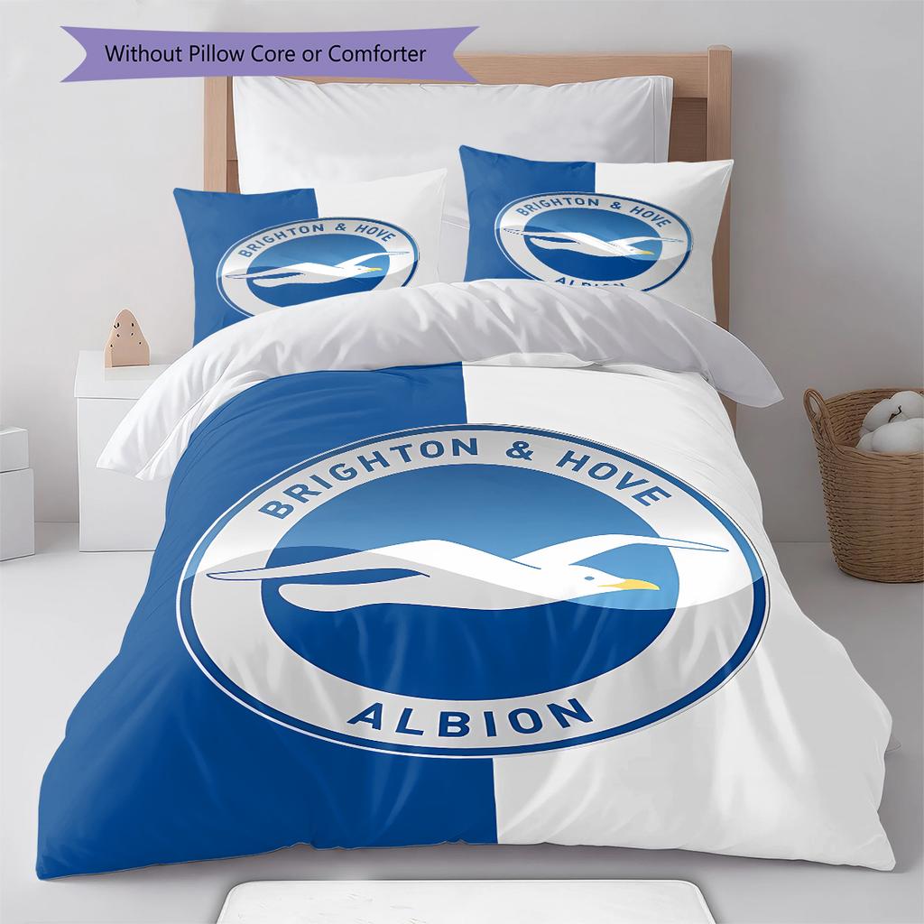 Brighton Pattern Bedding,Quilt Set Quilt Cover Pillowcase Home Birthday Gift (1 * Duvet Cover + 2 * Pillowcase, Without Core)