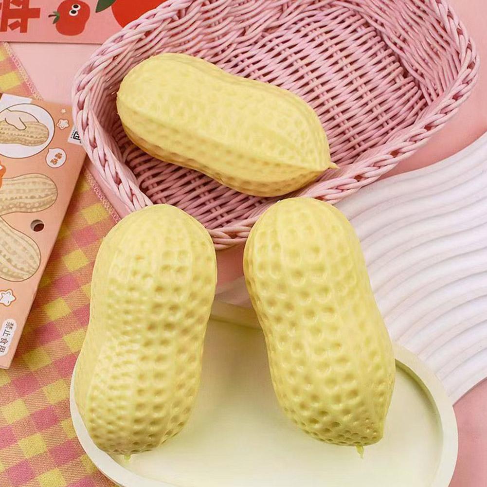 Peanut Stress Sphere Plush Press Plaything Asmr Sensory Squishy Fidget Toy Anti-Stress Gift For Kids Adults Anxiety Relief