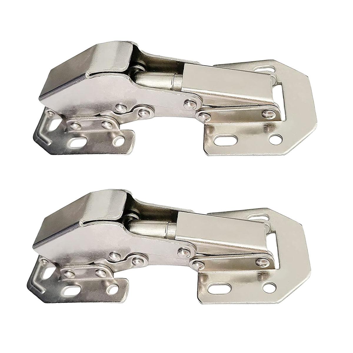 

5inch Upgraded Version Cabinet Door Hinges Kitchen Concealed Hinges Cupboard Door Spring Buffer Hinges-No Slot Required