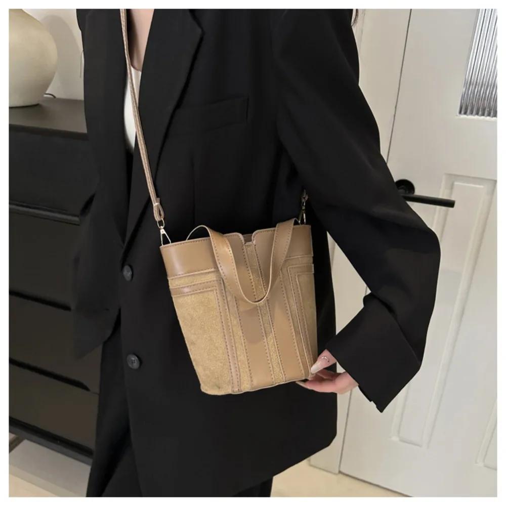 Frauen PU leder tasche einfache tasche retro messenger-stil taschen kontrast farbe personalisierte trend