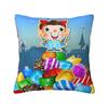 Custom Luxury Video Game Candy Crush Saga Cushion Cover for Sofa Polyester Colorful Pillow Case Home Decorative
