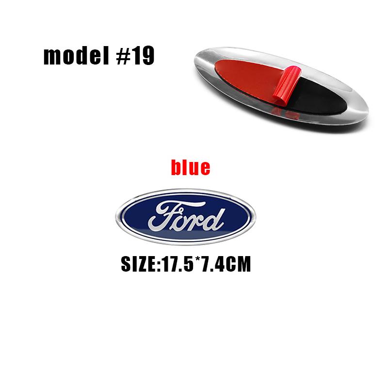 BBAG3 Ford Logo Front Grille Logo Hood Badge Emblem Auto Replacement Accessories For Focus mk2 mk3 Fiesta F150 F250 Ranger Mondeo mk4