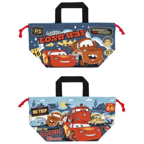 Skater Children's Lunch Box Drawstring Bag Disney Cars 24 Made In Japan KB7-A