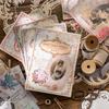35 Sheets Vintage Lace Figure Material Paper, Art Retro Style Journal Collage Decor Paper, Student Diary Album DIY Background