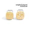 KunJoe 2Pcs/Set Trendy Geometric Adjustable Open Rings for Women Vintage Irregular Square Chunky Knuckle Ring Wedding Jewelry