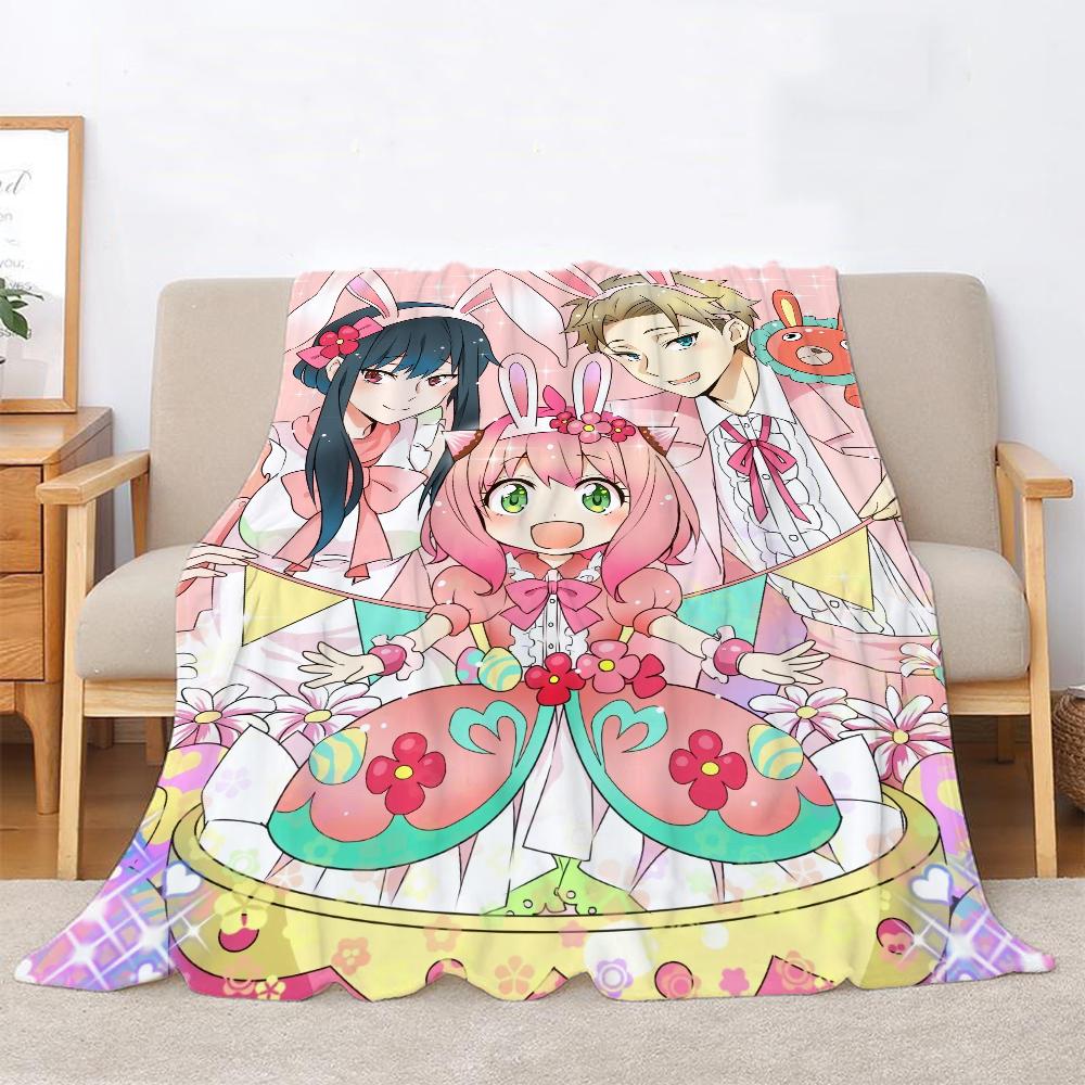 Spy X Family Fluffy Soft Blankets for Decorative Sofa Blanket Home and Decoration Microfiber Bedding Bed Throw Beach Towel Knee