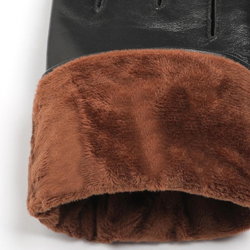 Skinnhansker Dame Warm Velvet Thickened Touch Screen kjøre- og ridehansker