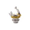 Guitar Open Jack Mono Instrument Input Terminal Replacement Part Silver 6.35mm