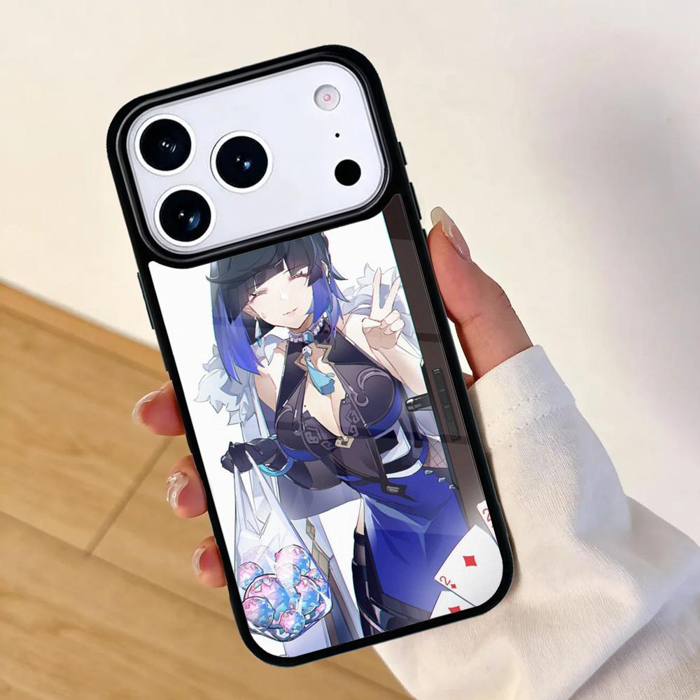 Yelan Genshin Impact Phone Case For Apple iPhone 17 air 16 Pro Max 15 Pro Max 14 13 12 11 Mini Back Cover