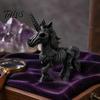 Detailed Skeleton Animal Figurine 3D Printed Horse Ornament, Fantasy Horns Bone Statue, Creative Dark Atmosphere Party Decor PLA Crafts for Halloween
