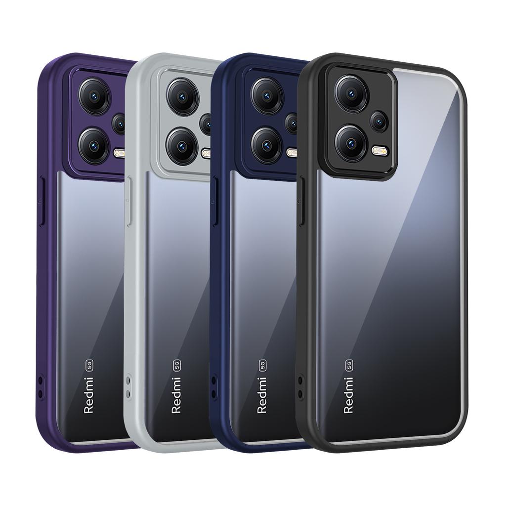 EUCAGR For Xiaomi Poco X5 5G Air Cushion Silicone TPU Bumper Clear Matte Back Cover Hard Phone Case for Xiaomi Poco X5 PocoX5 5G