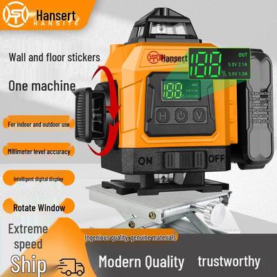 Πράσινο Λέιζερ Επιπέδου 16 Γραμμών Υψηλής Ακρίβειας με Αυτόματη Ισοστάθμιση για Εσωτερική/Εξωτερική Χρήση