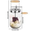 Domácí stloukač másla Ruční výrobník másla Mixér na potraviny Sklo + silikon 1000ml/1500ml Míchací nástroj Silikonová kolečka Kuchyňské pomůcky