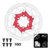 IIIPRO Tarcza Hamulcowa Rotor Rowerowy 140/160/180/203MM Tarcza Hamulcowa Roweru Szosowego Odprowadzanie Ciepła 6 Śrub Pływający Rotor Rowerowy