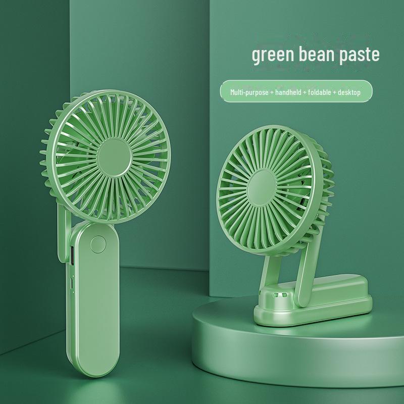 Ventilador dobrável recarregável USB portátil - Mini ventilador portátil ultra silencioso e multifuncional