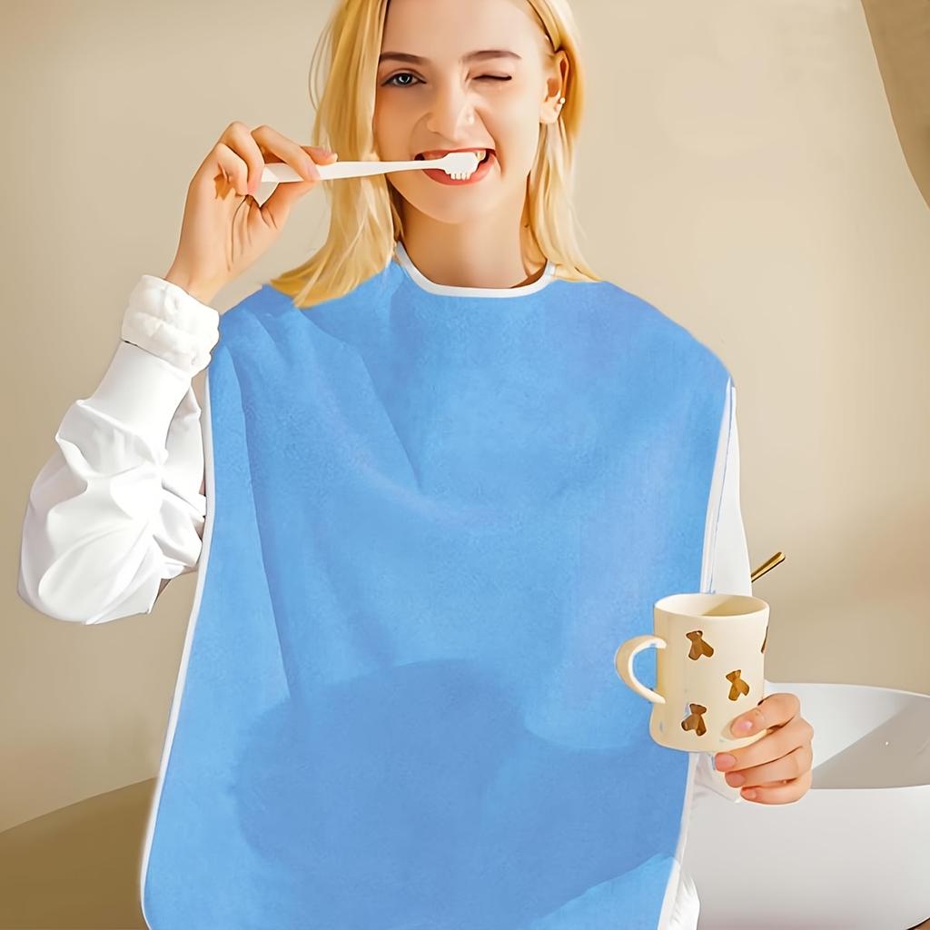 1 st vuxenhaklapp för matning och vård, mjuk och lätt daglig vårdförkläde, nödvändigt hjälpmedel för äldre under måltid och återhämtning