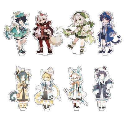 Carte de l'anime Venti Scaramouche, décoration de bureau, plaque en acrylique, cadeaux