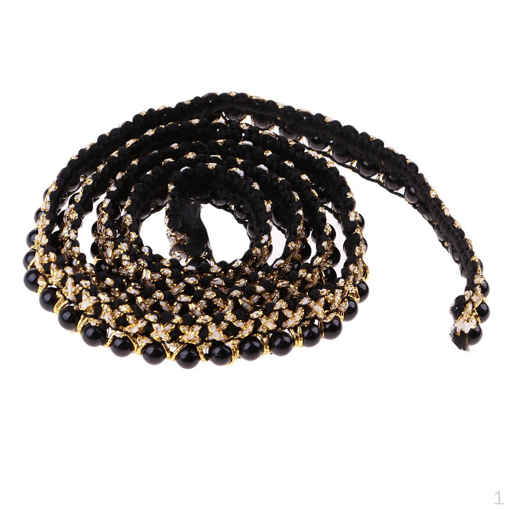 1 Yard 0.59 inch Artificial Pearl Fringe Ribbon Embroidered Applique Sewing Crafts