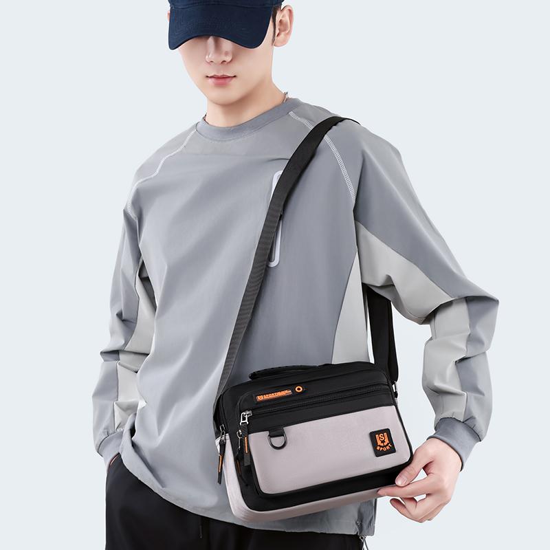 Multi-Pocket Oxford Messenger Bag for Men – Roomy Crossbody Shoulder Pack for Office Travel & Everyday Carry