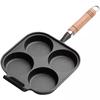Deep Cast Iron Non-Stick Egg Burger and Dumpling Pan