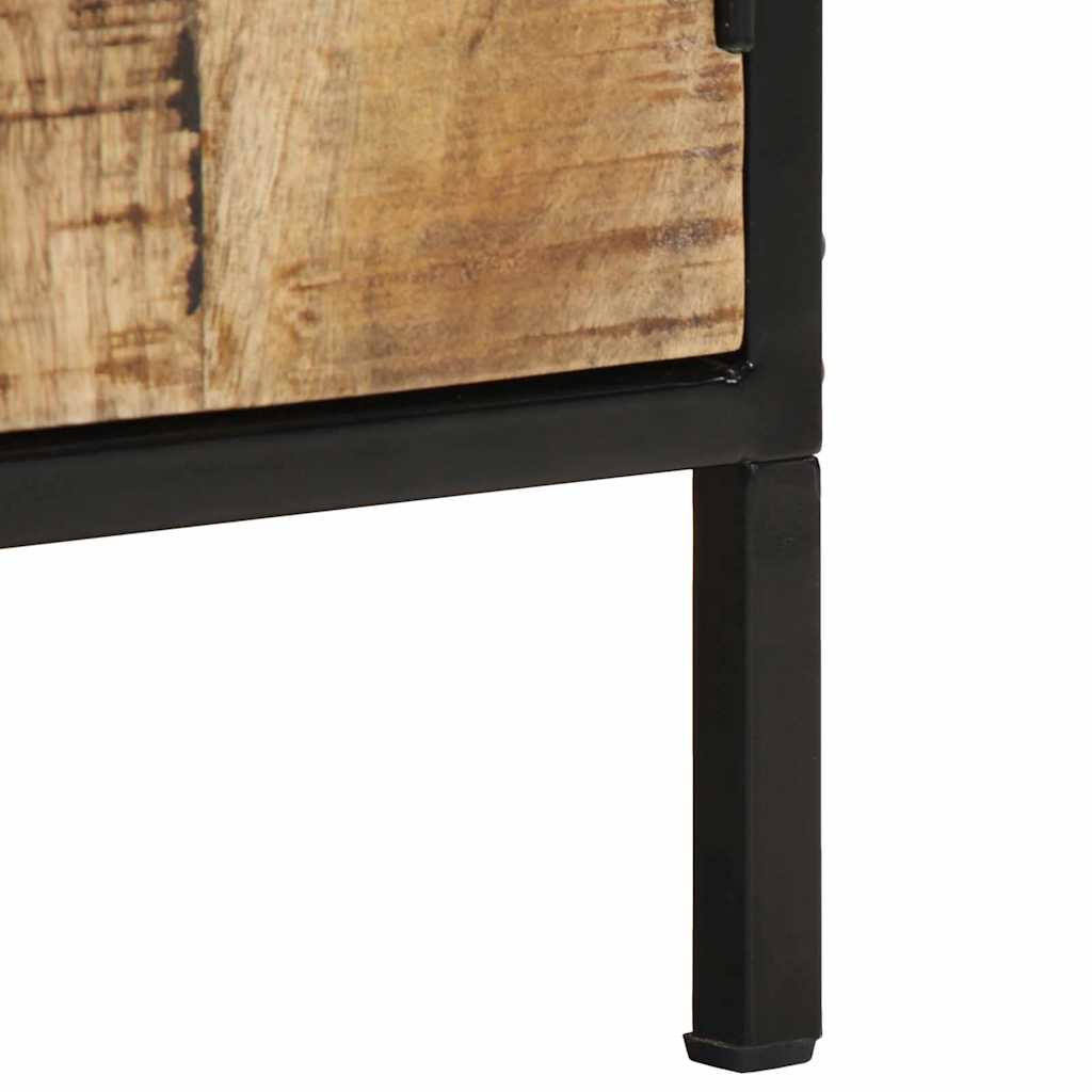 Nightstand Brown and Black 30 x 30 x 40 cm