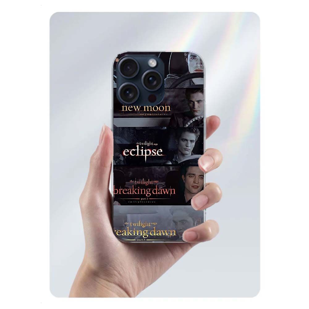 Twilight Saga Transparente Handyhülle Für Iphone 17 Air 16 Pro Max 15 Pro 14 Plus 17E 16E 11 13 12 Mini Hüllen Cases Fundas Handy TPU Kappe