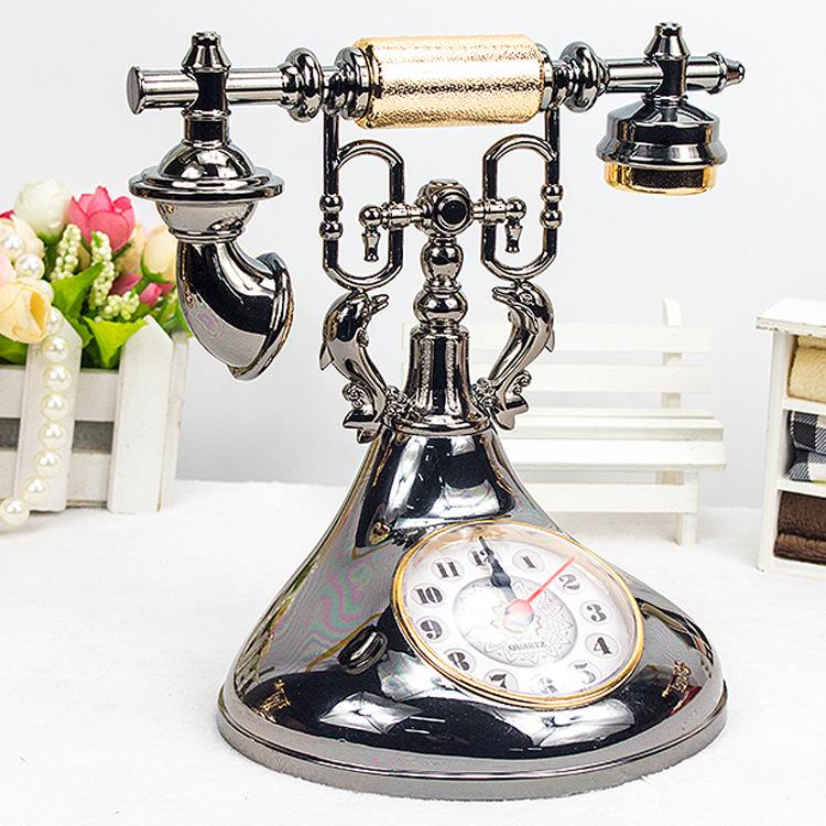 European Retro Desk Clock - Modern, Creative, Stylish Alarm Clock for Living Room and Students