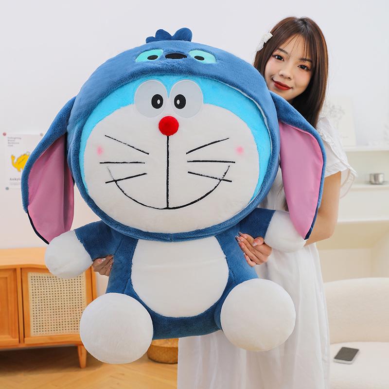 

Очаровательная плюшевая игрушка Дораэмон-клубничка - Трансформирующаяся кукла Стич в подарок 40cm 0.45kg