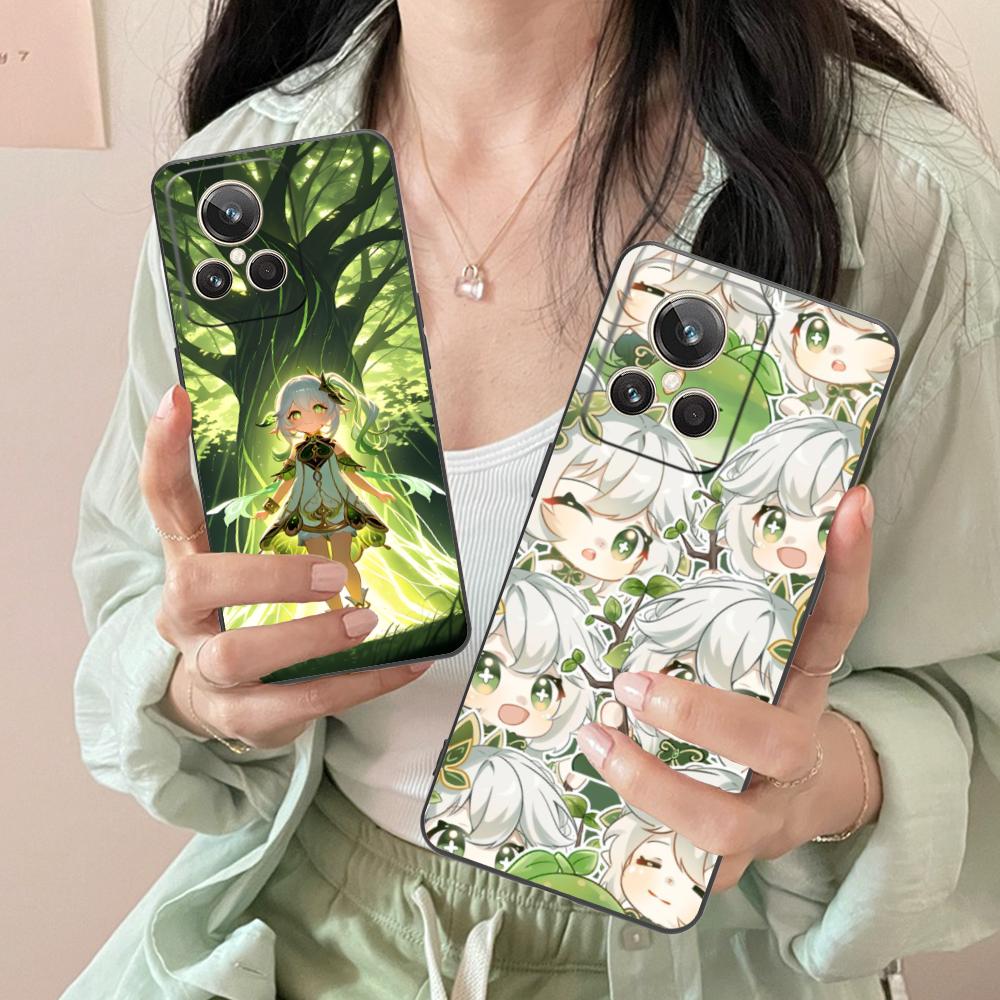Game GI Nahida Matte TPU Mobile Phone Case for Realme GT 8 Neo Pro C75 73 71 C67 65 C55 53 C35 31 C20 15 Colorful Cover